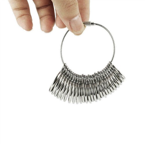 RING SIZE MEASURE UK FINGER SIZER GAUGE FOR MEN WOMEN SIZES A-Z REUSABLE New - Picture 9 of 11
