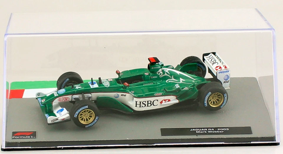 Jaguar R4 Mark Webber 2004 #14 Formel 1 1:43 Atlas Modellauto - Bild 3 von 3