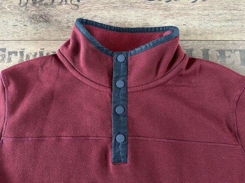 SUDADERA FAT FACE HAXBY MEDIO CUELLO HOMBRE ROJA ABOTONADA POLAR ROJA - 2XL XXL - Imagen 3 de 8