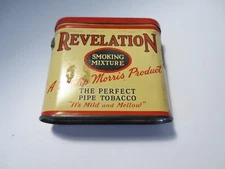 VINTAGE PHILIP MORRIS PRODUCT REVELATION SMOKING MIXTURE PIPE TOBACCO TIN