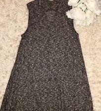 Lovely Day Women's Sheath Dress Size S Gray Mockneck Sleeveless Dress Grey - J