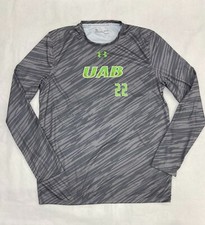Under Armour UAB Alabama Blazers Long Sleeve Running Tee Men's L Grey UJGJL1M