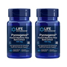 Life Extension Pycnogenol French Maritime Pine Bark Extract 100Mg 60 Caps 2 Pack