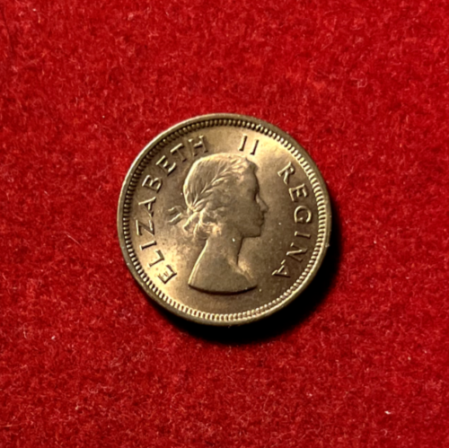 Sudafrica 1959 1/4 penny FDC moneta bronzo KM#44 T3124 - Foto 1 di 2