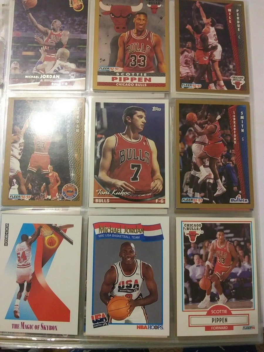 NBA Hoops Upper Deck Fleer 90s Michael Jordan basketball cards | eBay
