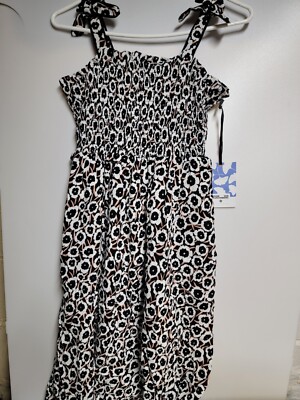  Diane Von Furstenberg Target Girls Dress Size M(8) Black/Tan/White 