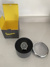 Orologi Vespa Black Novità UOMO Idea regalo Cinturino Pelle VA-CL01-SS-03BK-CP 