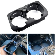 Front Dual Cup Holder For Mercedes-benz W205 C205 C43 Amg C200 2015-2018 Black
