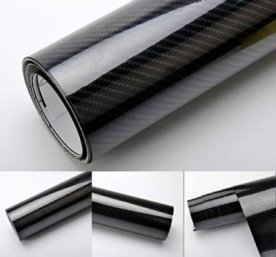 17 /m²  - 4D Carbon Folie - 50 x 152 cm Super Glanz - fast wie Echt Carbon flex
