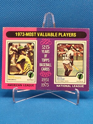 1975 Topps - Most Valuable Players Reggie Jackson, Pete Rose #211