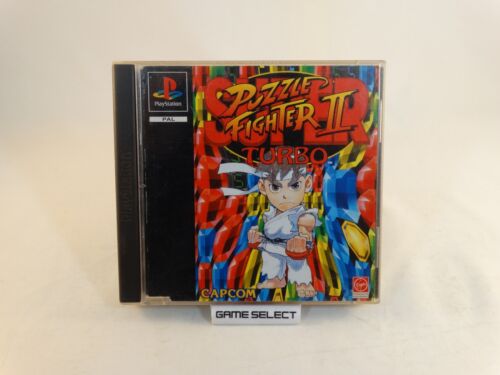 SUPER PUZZLE FIGHTER 2 II TURBO PLAYSTATION 1 2 3 PS1 PAL EUR ITALIANO COMPLETO - Afbeelding 1 van 6