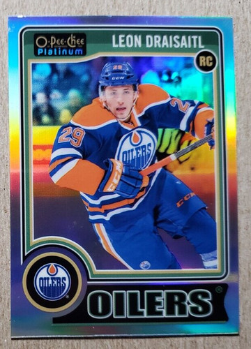 Leon Draisaitl [Rainbow] #159 2014 O-Pee-Chee Platinum card