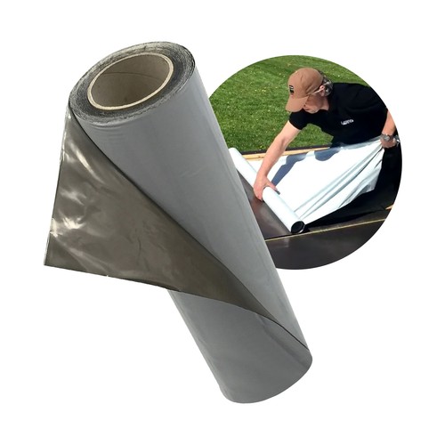 5m² Dachfolie UV-beständig Selbstklebend Bitumendachbahn Alubeschichtung - Bild 1 von 7