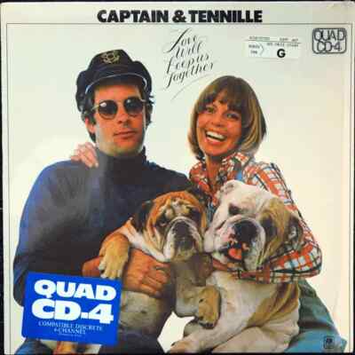 Captain & Tennille Love Will Keep Us Together QUADRAPHONIC NEAR MINT Vinyl LP