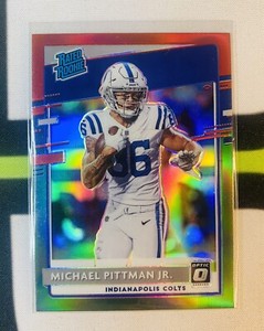 Michael Pittman Jr 2020 Donruss Optic Preview Rated Rookie Red Green #P-322 RC