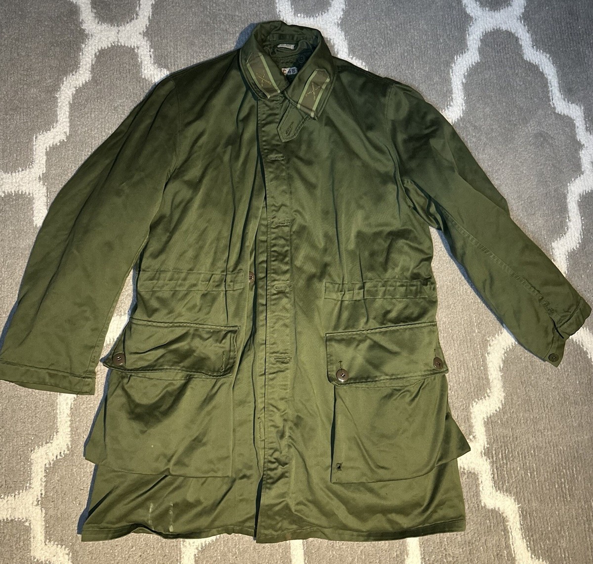 70s〜 swedish army liner jacket C48 1970s Swedish Military Jacket Vintage Vietnam Army Green