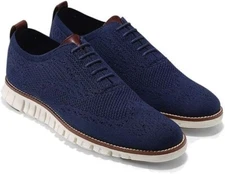 Cole Haan Men's ZEROGRAND Stitchlite Wingtip Oxford marine blue ivory 11.5 m