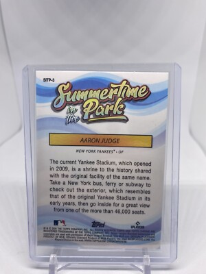 2024 Topps Chrome Aaron Judge Summertime in the Park Refractor