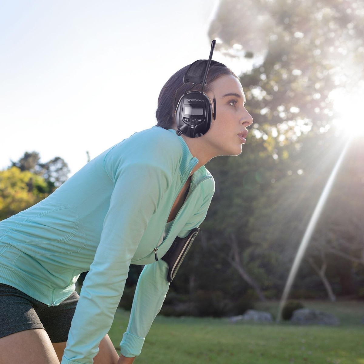 Hocazor Bluetooth AM FM Radio Headphones, 25dB NRR Hearing Protection - Main Image