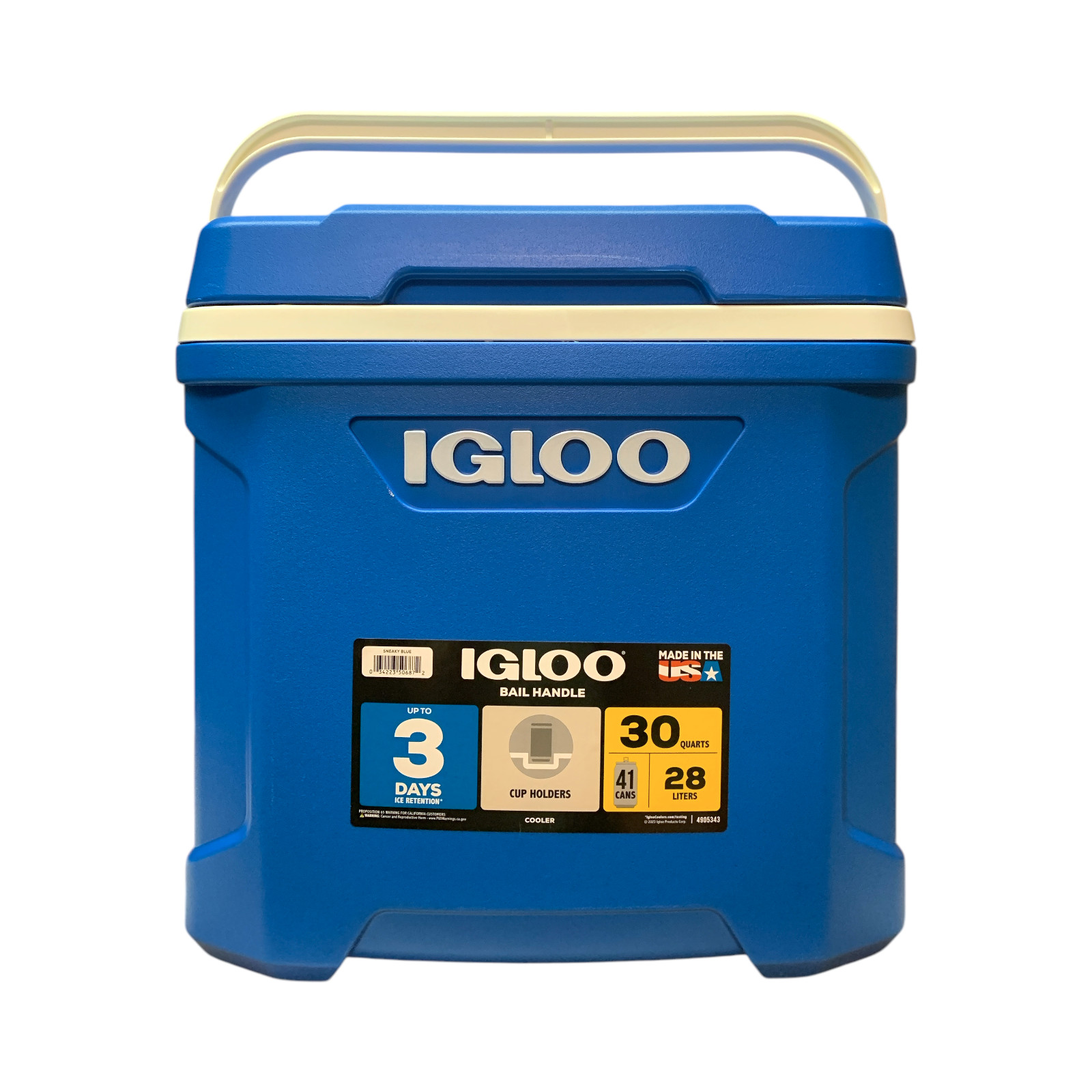 Igloo ECOCOOL Latitude 30 Qt Охладитель с ручкой для переноски и подстаканниками 41 банка 8290₽