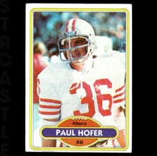 1980 Topps - Paul Hofer #178 (RC) San Francisco 49ers 🏈 Football Card
