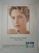 Vintage 1990s Print Ad Dove Beauty Wash Skincare Cleansing