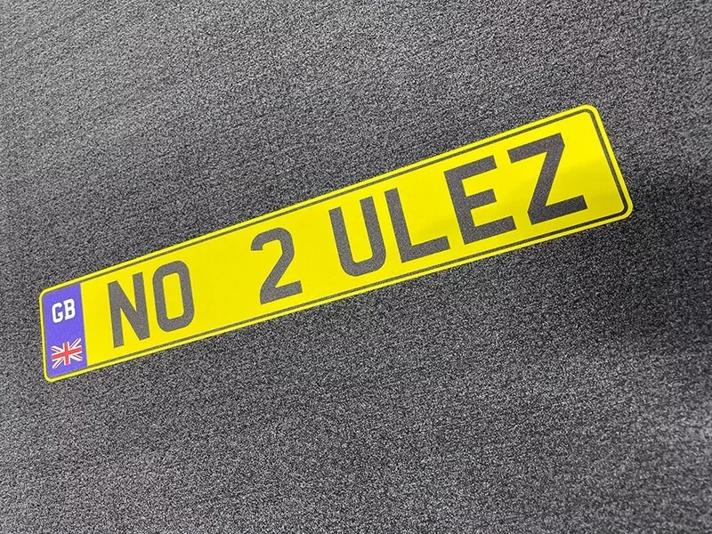 Bike number plate on sale style