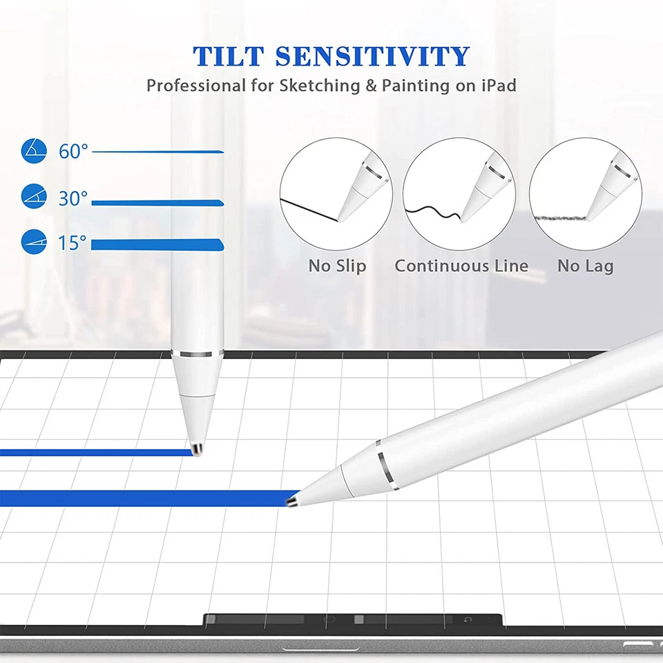 Stylus Pen Pencil For Apple iPad Pro/iPad 9th/8th/7th/6th Gen, Air 4/3,mini 6/5 - Image 4 of 4
