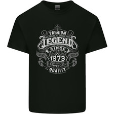 Premium Legend 53rd Birthday 1973 Mens Cotton T-Shirt Tee Top