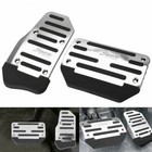Silver Non-Slip Automatic Gas Brake Foot Pedal Pad Cover Accessories Universal F