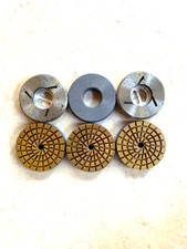 Granite marble engineered stone countertop polishing tools 4" snail-lock 5-step