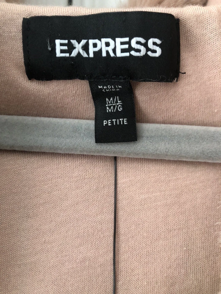 Abrigo Express Imitación Piel Sin Mangas Rosa Marrón Precio Original $148. Foto 2 de 4