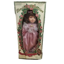 Limited Collection Collectible Vintage Porcelain Doll with Ornament  Stand 18".