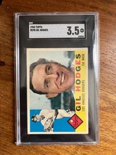 1960 Topps #295 Gil Hodges SGC 3.5 DODGERS METS HOF