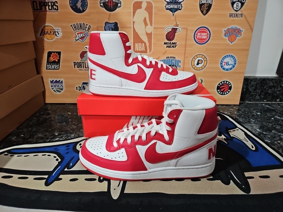 Nike Terminator High FJ4454-100 University Red White Mens 9.5 