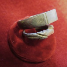 BAGUES de POILU WW1 DUOde BAGUES taille:43 & 59 - ARTISANAT de TRANCHEE 