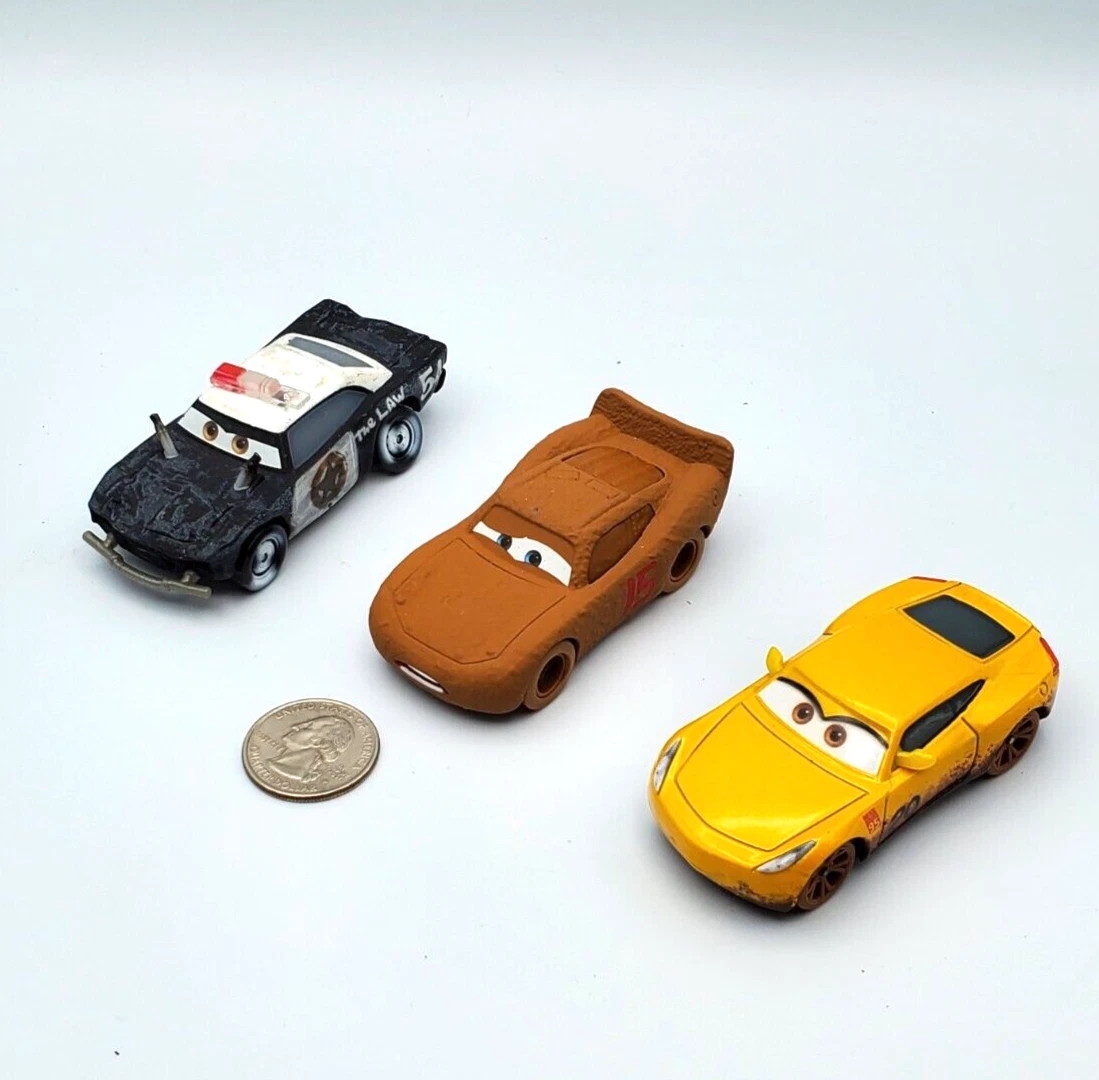 Disney Pixar Cars Lot x3 Lightning McQueen APB Cruz Ramirez Metal 1:55 | eBay