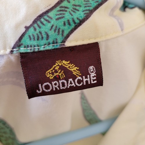 Vintage Jordache Hawaii Style Hemd gelb tropische Blumen Gr. L XL 80er - Bild 3 von 7