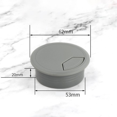 50mm/53mm/60mm/80mm Computer ABS Grommet Desk Table Cable Tidy Outlet Wire Cover - Picture 33 of 66
