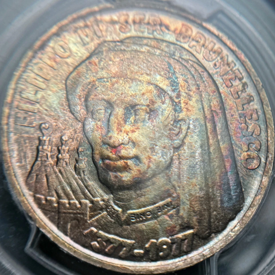 SAN MARINO. 1977, 1000 Lire, Silver - PCGS MS66 - Top Pop 🥇 Brunelleschi 🌈 - Image 3 of 4