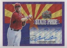 2019 Leaf Metal Draft State Pride Purple Wave 4/15 Cameron Cannon Auto 0w7