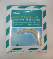 Biloban Waterproof Fitted Crib Mattress Cover 28"×52"+9"