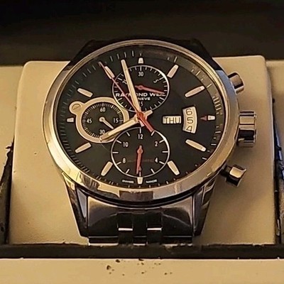 Raymond Weil Freelancer Automatic Chronograph Black Dial 42mm Steel Bracelet
