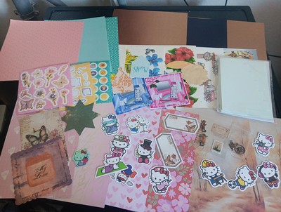 SALE PACKAGE HOBBYCRAFTS  FOR  SCRAPBOOKING WITH EMBELLISHMENT NEW (SALE47)