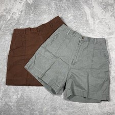 Vintage Munsingwear Shorts Women s Medium Green and Brown Pair of Shorts