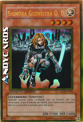 DAME WARRIOR D.D.   (D.D. Warrior Lady)   Gold   GLD1 IT015   Lim   Yugioh!