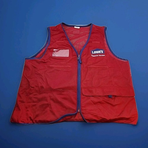 LOWE'S Customer Service Zipper Vest XL