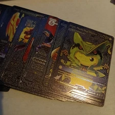 Pokemon Black Metal Foil Custom Fan Art: Choose Your Card!