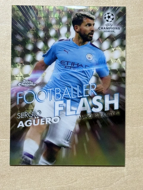2019/20 Topps Now UCL FOOTBALLER FLASH FF-SA Sergio Aguero Superfractor 1/1
