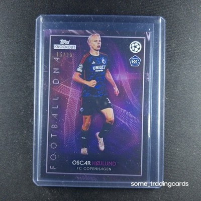 Topps Knockout UCL 2023/24 Oscar Hojlund RC - FC Copenhagen Purple   /25